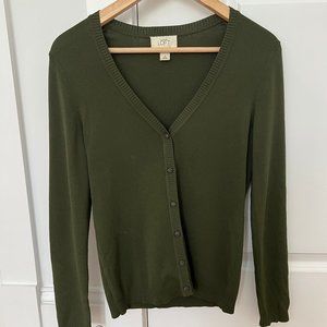 Olive Green Cardigan